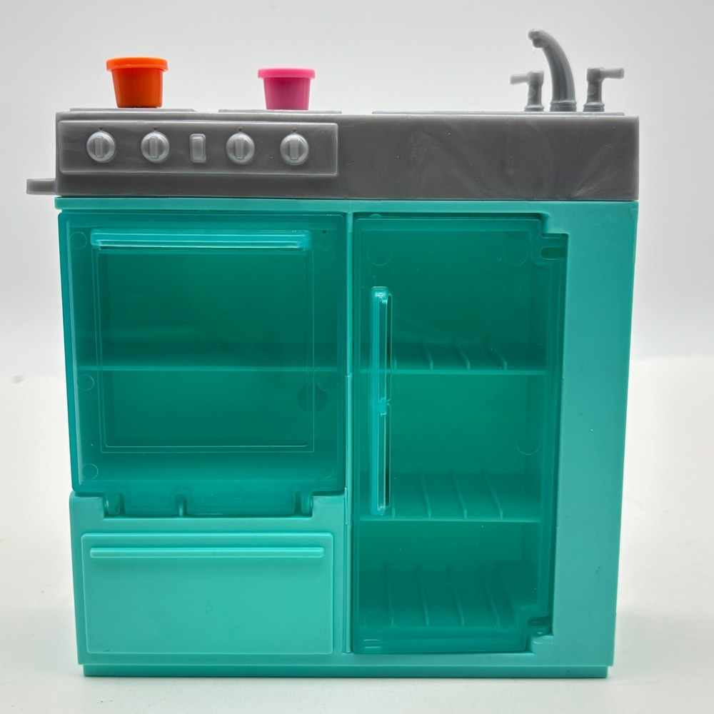 Barbie 3-in-1 DreamCamper Replacement Kitchen Unit Oven Sink Fridge Stove